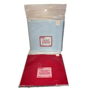 Charmin Cross Stitch Fabric Aida 14 Count 12" X 18" Cotton Blue & Red